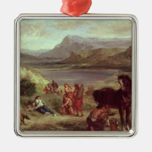 Ornement En Métal Ovid parmi le Scythians, 1859