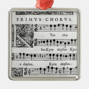 Ornement En Métal Page d'ouverture de la masse pour le double choeur