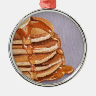 Ornement En Métal Pancakes Shortstack Petit-déjeuner Peinture