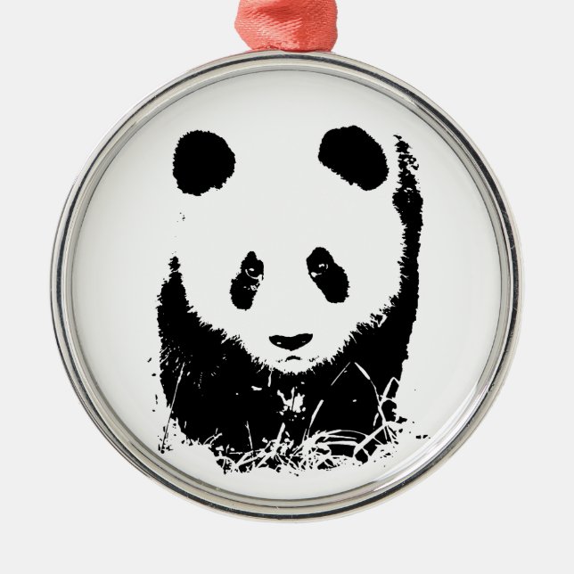 Ornement En Métal Panda bébé (Devant)