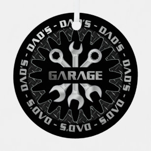 Ornement En Métal Papa va aimer ce garage Noël