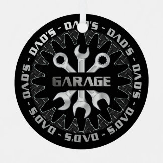 Ornement En Métal Papa va aimer ce garage Noël