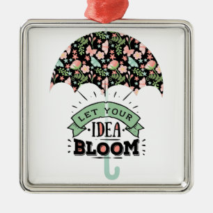 Ornement En Métal Parapluie Idea Bloom