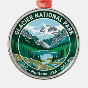 Ornement En Métal Parc national de Glacier USA
