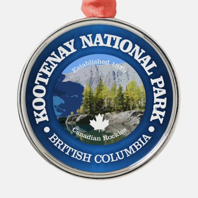 Ornement En Métal Parc national Kootenay (Devant)