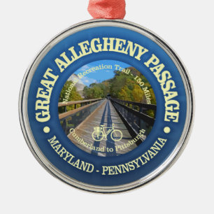 Ornement En Métal Passage du Grand Allegheny (cyclisme c)