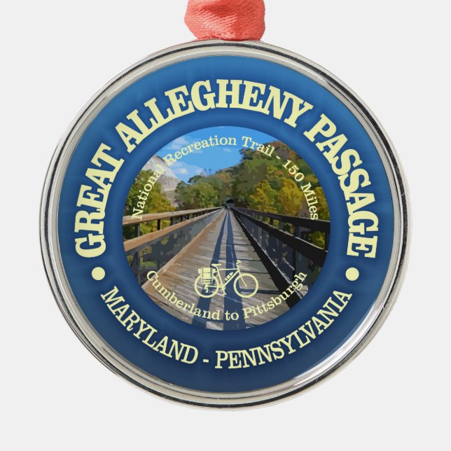 Ornement En Métal Passage du Grand Allegheny (cyclisme c) (Devant)