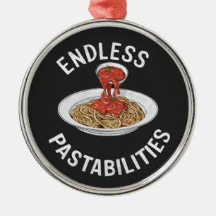 Ornement En Métal Pâtes infinies Amusant Pasta Spaghetti Lover