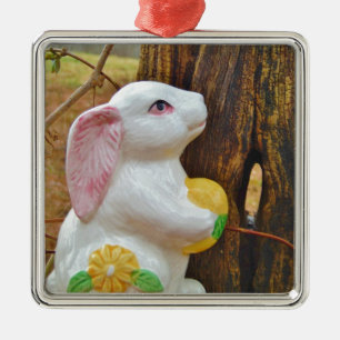 Ornement En Métal Pays Lapin de Pâques