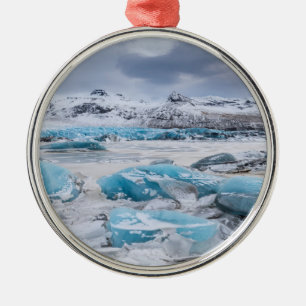 Ornement En Métal Paysage de glace de glacier, Islande