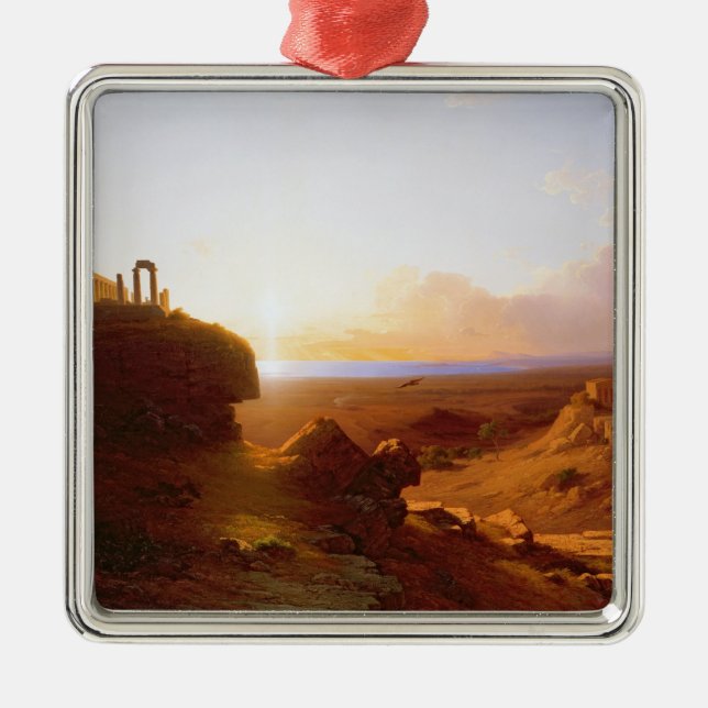 Ornement En Métal Paysage romantique, 1860 (Devant)