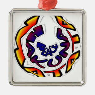 Ornement En Métal "Peace Hakuna Matata"