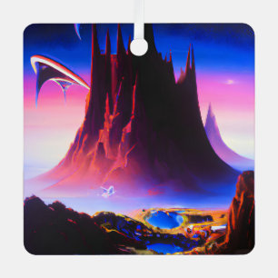 Ornement En Métal Peinture à l'huile Dream World