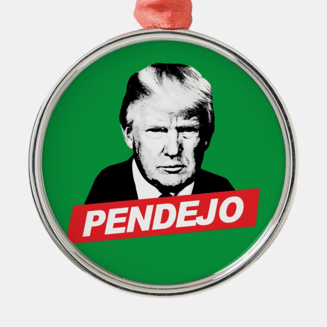 ORNEMENT EN MÉTAL PENDEJO TRUMP (Devant)