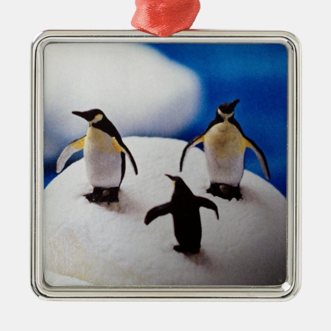 ORNEMENT EN MÉTAL PENQUINS CÉLÉBRATE=CHRISTMAS ORNAMMENT (Devant)