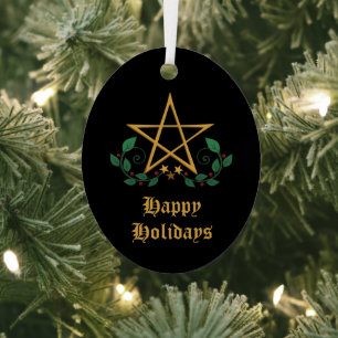 Ornement En Métal Pentacle Wiccan