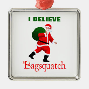 Ornement En Métal Père Noël - Bagsquatch