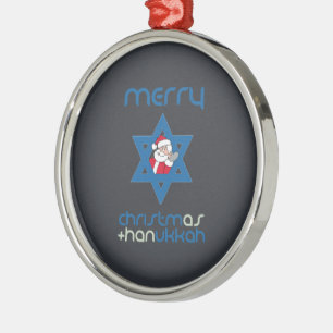 ORNEMENT EN MÉTAL PÈRE NOËL CHRISMUKKAH - .PNG