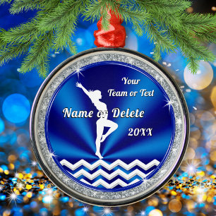 Ornement En Métal Personalized Christmas Tree Gymnast Ornament