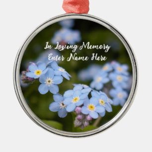 Ornement En Métal Personnalisable Parget-me-not ornaments