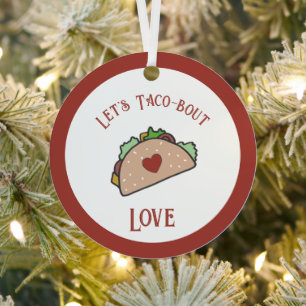 Ornement En Métal Personnalisable Taco-bout-amour