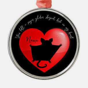 Ornement En Métal Pet memorial keepsake sugar glider 