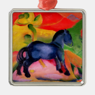 Ornement En Métal Petit Horse bleu, 1912