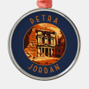Ornement En Métal Petra Jordan cercle retro désorganisé