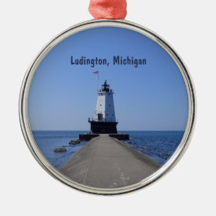 Ornement En Métal Phare de Ludington