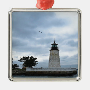 Ornement En Métal Phare de port de Newport