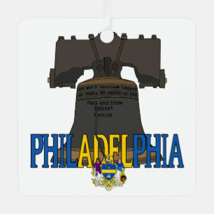 Ornement En Métal Philadelphie Pennsylvanie Liberty Bell Orament