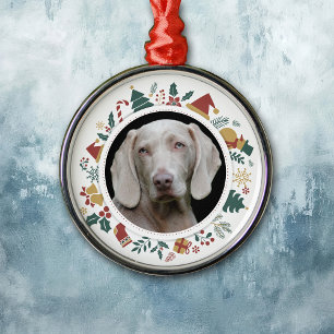 Ornement En Métal Photo DIY dans des images de Noël Bordure Animaux