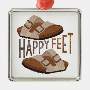 Ornement En Métal Pieds heureux