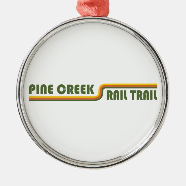 Ornement En Métal Pine Creek Rail Trail (Devant)