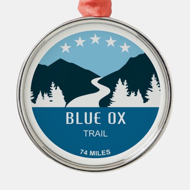 Ornement En Métal Piste Blue Ox (Devant)