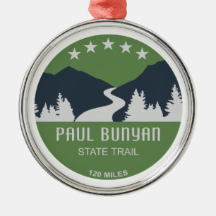 Ornement En Métal Piste d'État Paul Bunyan