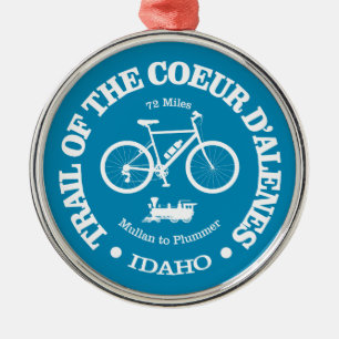 Ornement En Métal Piste du Coeur d'Alene (cyclisme)