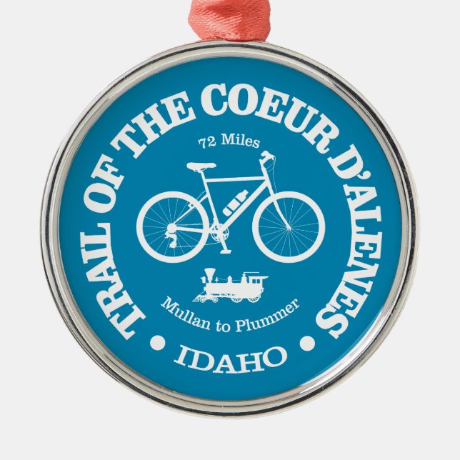 Ornement En Métal Piste du Coeur d'Alene (cyclisme) (Devant)
