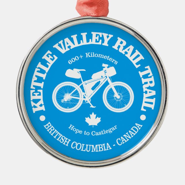 Ornement En Métal Piste ferroviaire Kettle Valley (cyclisme) (Devant)