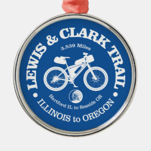Ornement En Métal Piste Lewis & Clark (cyclisme)