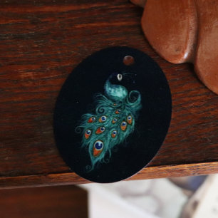 Ornement En Métal Plumes de paon Peacocks Turquoises