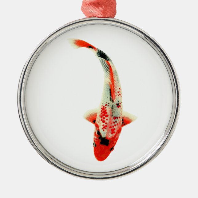 Ornement En Métal Poisson rouge Koi (Devant)
