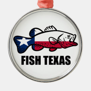 Ornement En Métal Poisson Texas