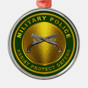 ORNEMENT EN MÉTAL POLICE MILITAIRE