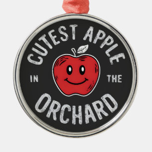 Ornement En Métal Pomme la plus fine dans l'Orchard Pomme jour de cu