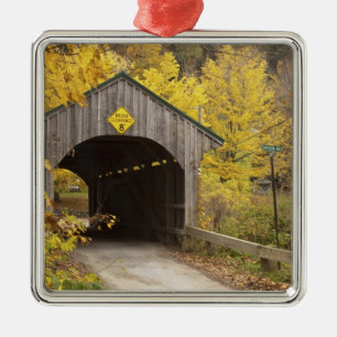 Ornement En Métal Pont couvert, Vermont, États-Unis 2