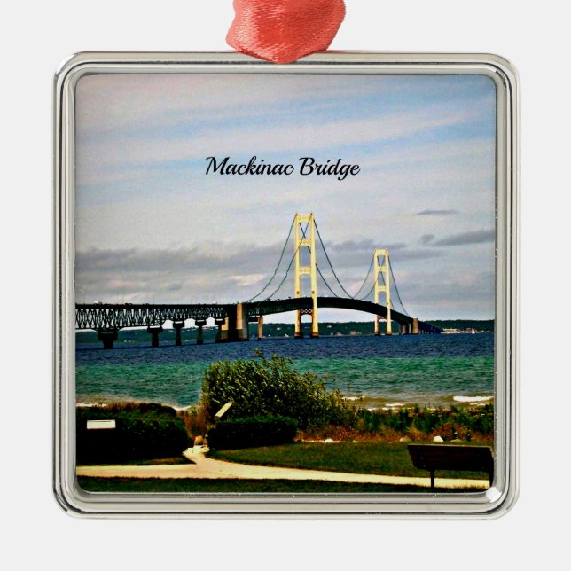 Ornement En Métal Pont Mackinac, île Mackinac (Devant)