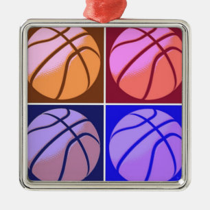 Ornement En Métal Pop Art Basket