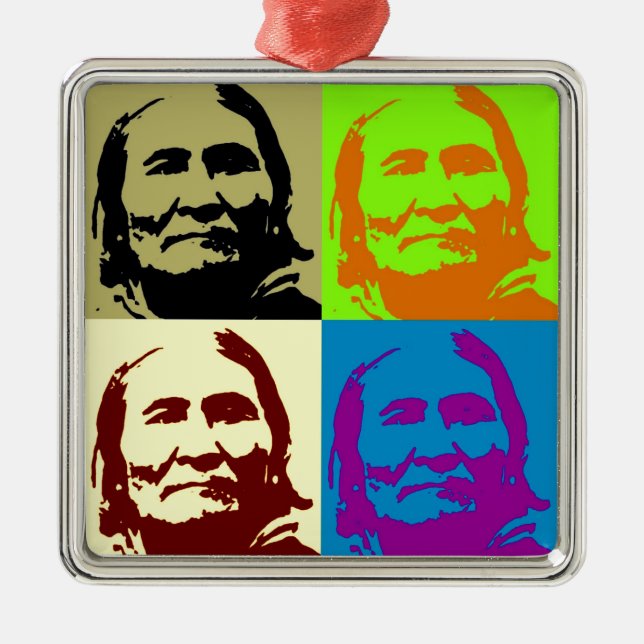 Ornement En Métal Pop Art Freedom Fighter Geronimo (Devant)