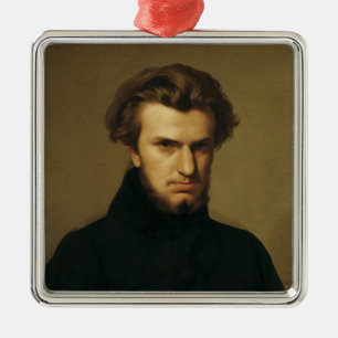 Ornement En Métal Portrait d'Ambroise Thomas 1834